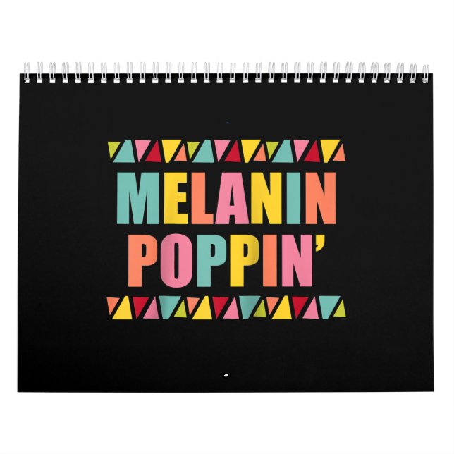 Melanin Poppin 1990-talets Hip hop Dance Black-Pri Kalender (Omslag)
