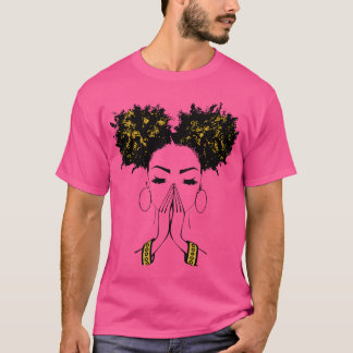 Melanin Poppin Black Girl Magic Plus Storlek Faith T Shirt