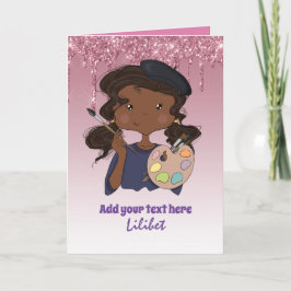 Melanin Princess Födelsedagskort för alla åldrar Kort