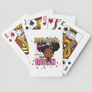 Melanin Princess Training to be Queen Lilibet Gift Casinokort