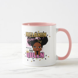 Melanin Princess Training to be Queen Lilibet Gift Mugg