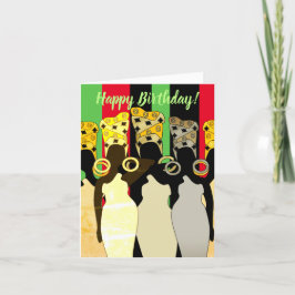 Melanin Queen African American Birthday Card Tack Kort