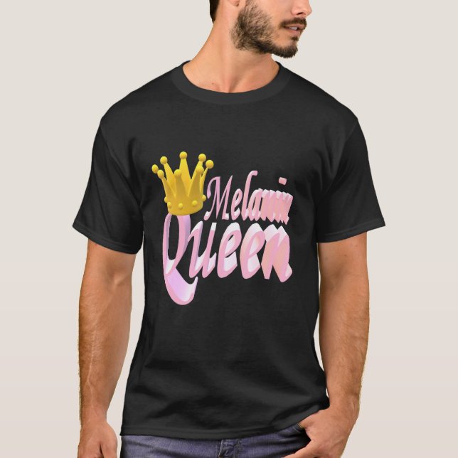 Melanin Queen T Shirt (Framsida)