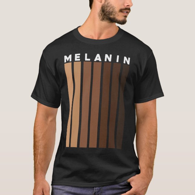 Melanin Shades Black Pride Gift T Shirt (Framsida)