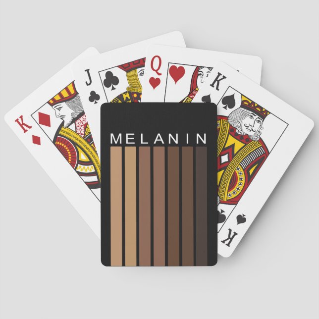Melanin Shades Graphic och Text Casinokort (Baksidan)