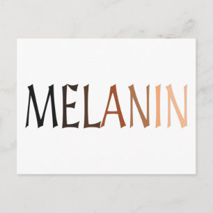 MELANIN Shades of Black Vykort