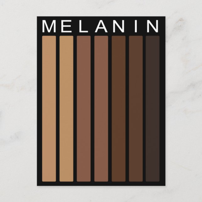 Melanin Shades Vykort (Framsida)