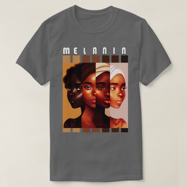 Melanin Shades Women Afrocentric Black Pride 1 T Shirt (Design framsida)