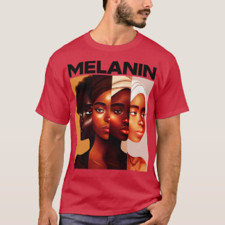 Melanin Shades Women Afrocentric Black Pride T Shirt