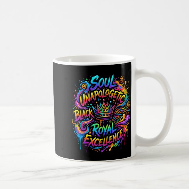 Melanin stolthet svart historia juneteenth frihets kaffemugg (Höger)