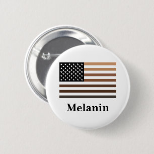 Melanin USA flagga African American Black History Knapp