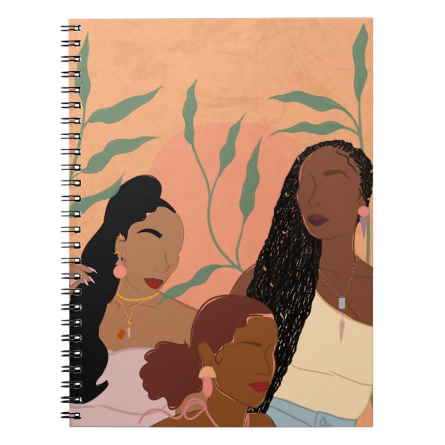 Melanin Vibes Anteckningsbok (Framsidan)