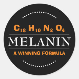 MELANIN Winning Formula Runt Klistermärke