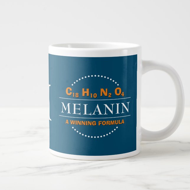 MELANIN Winthrop Formel TEAL Monogram Jumbo Mugg (Höger)