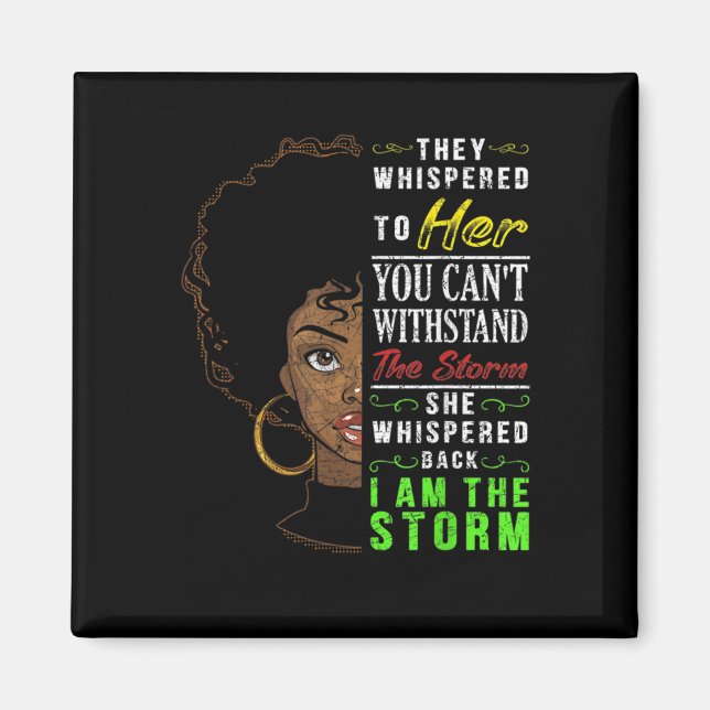 Melanin Women African American Pride Black History Magnet (Framsidan)