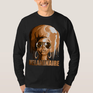 Melaninaire Women Melanin Poppin Black History Gif T Shirt