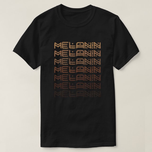 Melaninskuggningar, afrika t shirt (Design framsida)