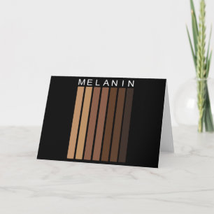 Melaninskuggningar, mappat gratulationskort kort