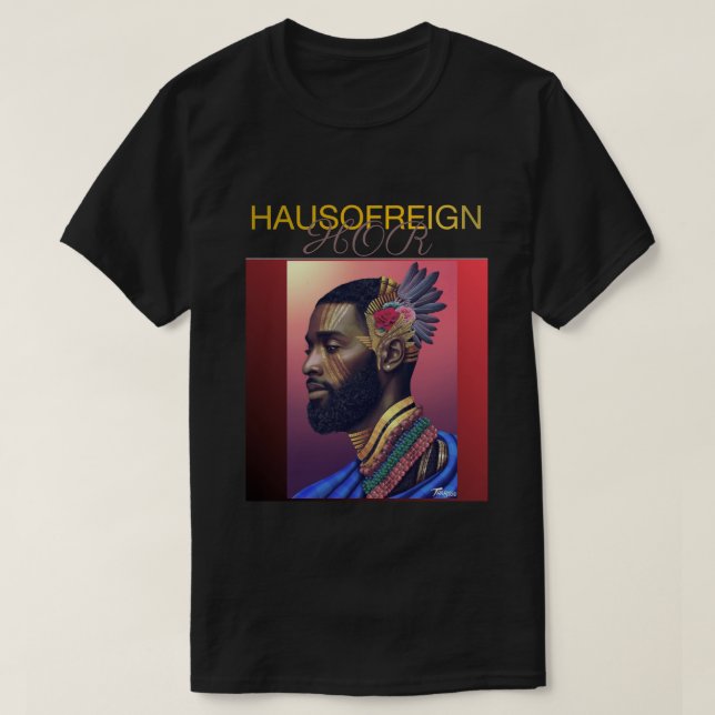 Melaninsvart T Shirt (Design framsida)