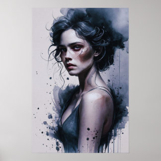 Melankolisk Blick Poster