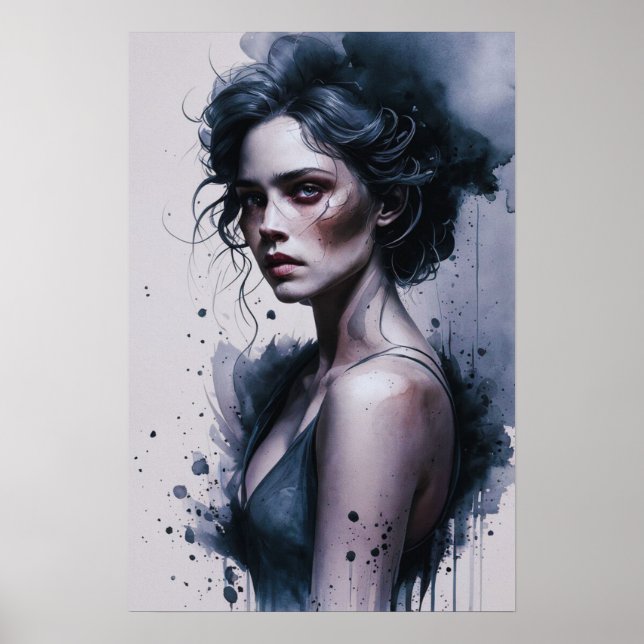 Melankolisk Blick Poster (Framsidan)
