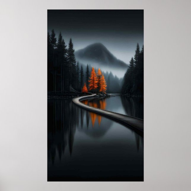 Melankolisk Ensamhet: Stig till den Lysande Lunden Poster (Framsidan)