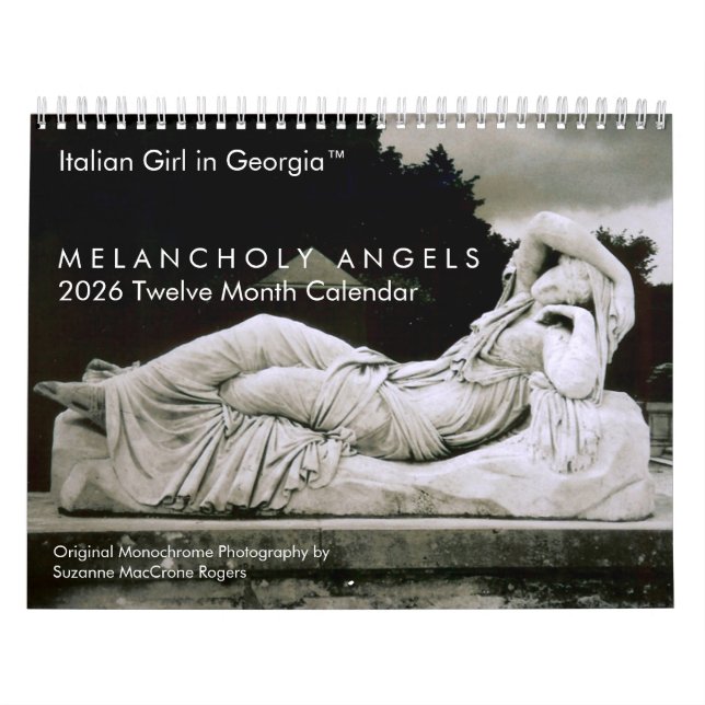 Melankoliska änglar - 2026 Tolv månaders kalender (Omslag)