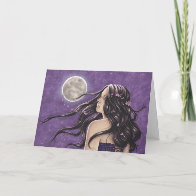 Melankoliskt hälsningkort för natt kort (Framsida)