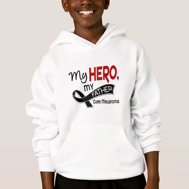Melanom flår cancer MIN HJÄLTE MIN FAR 42 Tee Shirt (Framsida)