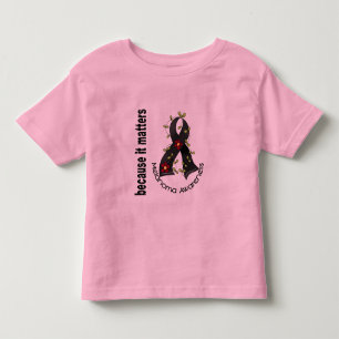 Melanom flår cancerblommaband 3 t shirt