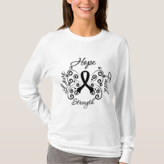 Melanom för styrka för hopptrokärlek tee shirt