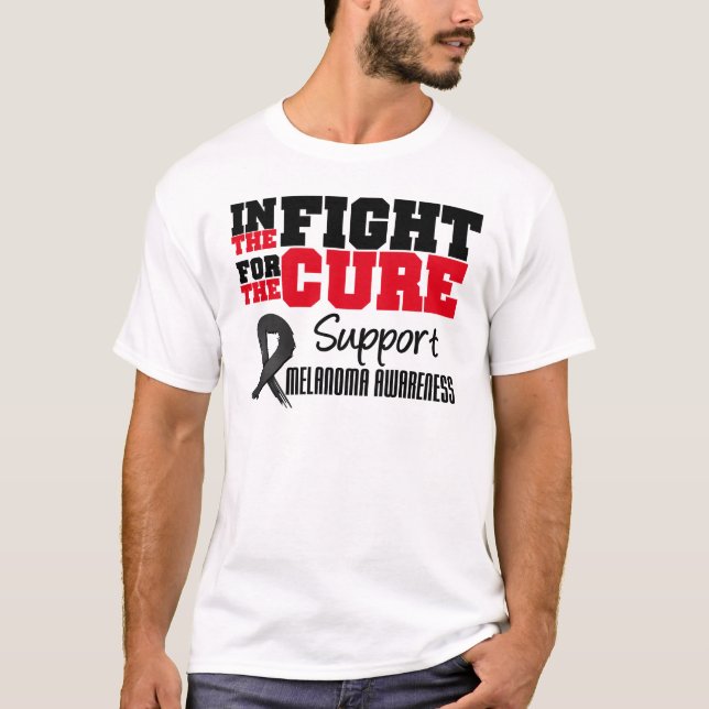 Melanom i slagsmål för boten t shirt (Framsida)