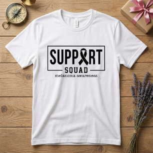 Melanom Medvetenhet Hudcancer Stödgrupp T Shirt