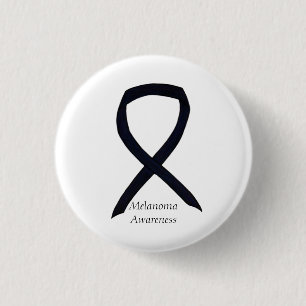 Melanoma Awareness Ribbon Angel Anpassningsbar Pin Knapp