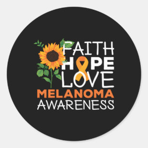 Melanoma Awareness Runt Klistermärke