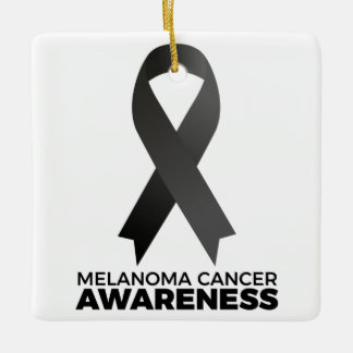 Melanoma Cancer Awareness Julgransprydnad Keramik