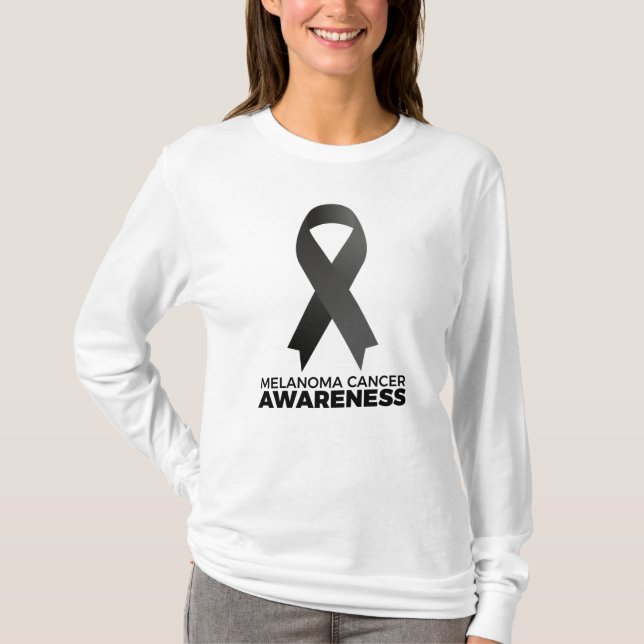Melanoma Cancer Awareness T Shirt (Framsida)