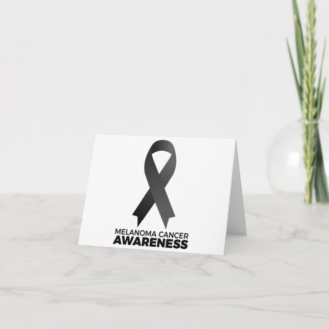 Melanoma Cancer Awareness Tack Kort (Framsida)