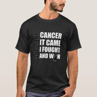 Melanoma Cancer Fight Cancer Ribbon T Shirt