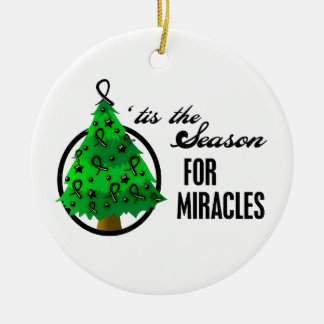 Melanoma Cancer jul Miracles Julgransprydnad Keramik