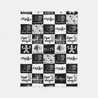 Melanoma Mönster Caro Ull Throw Blanket Fleecefilt