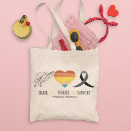 Melanoma Skin Cancer Awareness Beach Bag Shopping Tygkasse