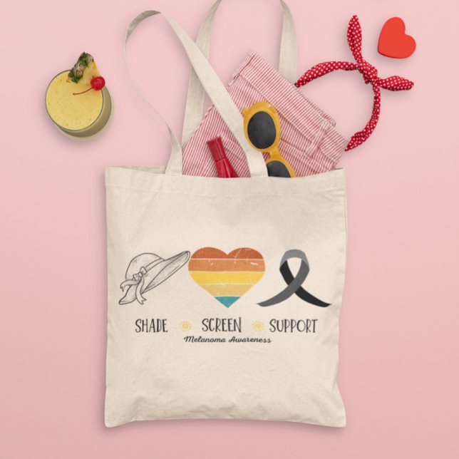 Melanoma Skin Cancer Awareness Beach Bag Shopping Tygkasse (Skapare uppladdad)