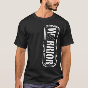 Melanoma Skin Cancer Awareness Military Warrior T Shirt