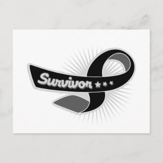 Melanoma Survivor Ribbon Vykort