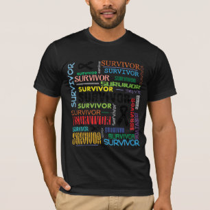 Melanomcanceröverlevande Collage.png T-shirt