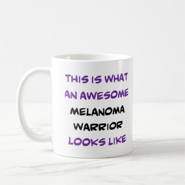 melanomkrigare, fantastisk kaffemugg (Vänster)