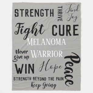 Melanomkrigare Fleecefilt