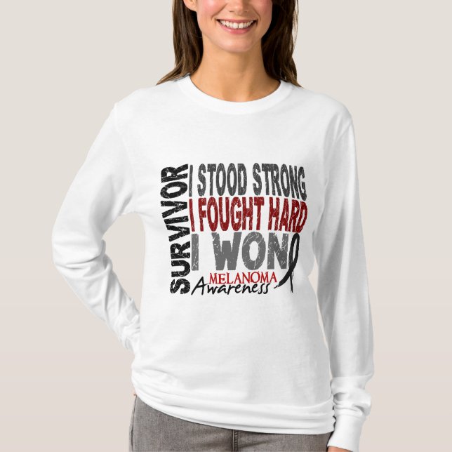 Melanomöverlevande 4 t-shirt (Framsida)