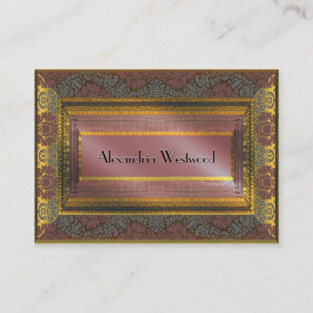 MeLark Celia Elegant II Victorian Visitkort (Framsida)